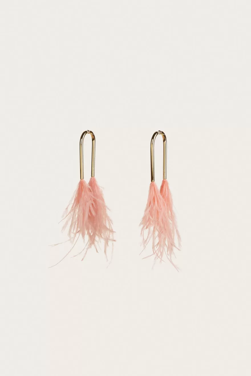 Sale Meta Feather Earring Women Jewelry